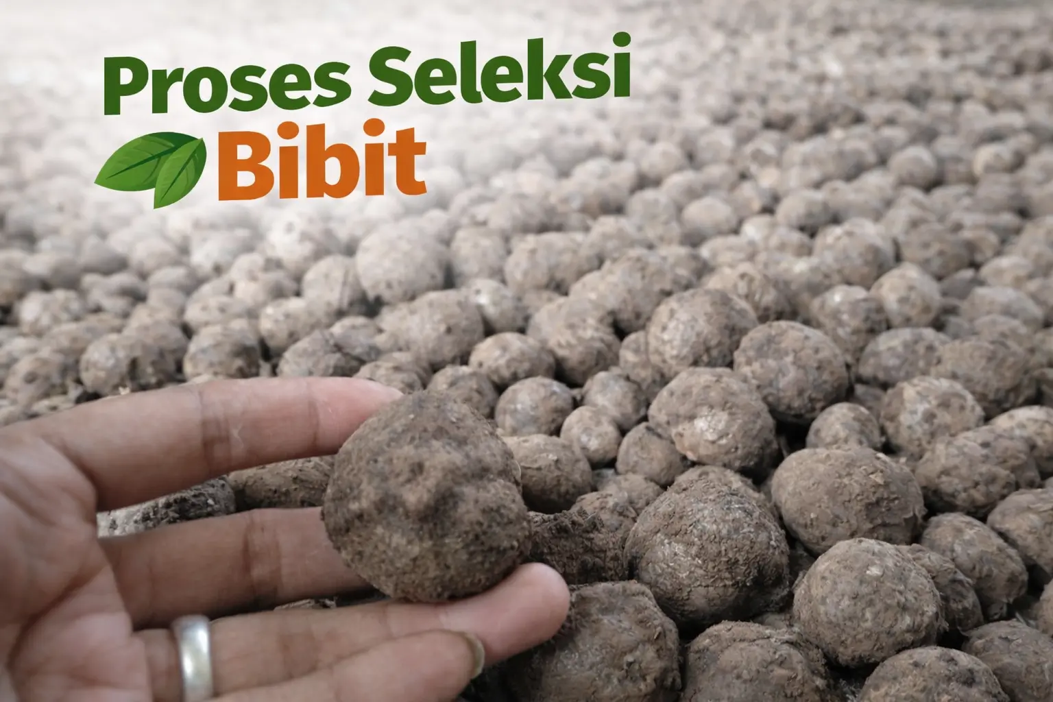 Proses seleksi bibit porang